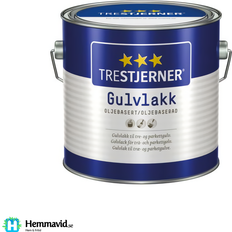 Golvlack Trestjerner GOLVLACK OLJEBASERAD BLANK Lasyrfärg 0.75L