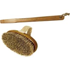 Bamboo Bath Brush With Mane Cactus Bristle