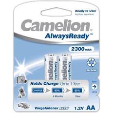 Genopladelige batterier Camelion AlwaysReady Premium NH-AA2300AR-BP2 Batteri 2 x AA type NiMH (genopladelige) 2300 mAh