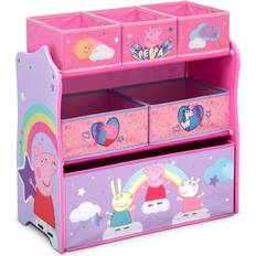 Storage Boxes Delta Children Peppa Pig 6 Bin Design & Store Toy Organizer