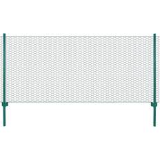 Welded Wire Fences vidaXL Wire Mesh Fence with Posts Steel