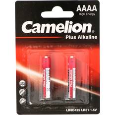 Alkaline aaaa Camelion 11000261 Plus alkaliskt batteri, LR61/AAAAAA, 2-pack krom