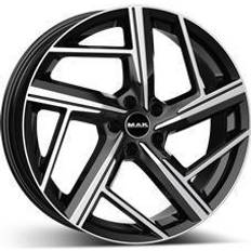 18" Bilfälgar på rea Mak Qvattro Black polished 8x18 5/112 ET39