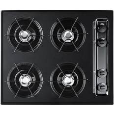 Summit Built in Cooktops Summit TNL033 Wide Gas Cooktop with 4 Burners Enamel Surface