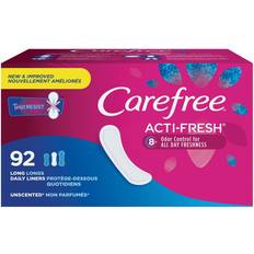 Pantiliners Carefree Acti-Fresh Body Shape 92-Count Long Unscented Pantiliners 24-pack