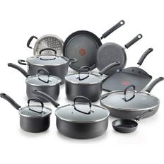 Tfal non stick cookware set T-fal Ultimate Cookware Set with lid 17 Parts