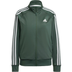 Adidas PrimeGreen Essentials Warm-Up Slim 3-Stripes Track Jacket - Green Oxide/White