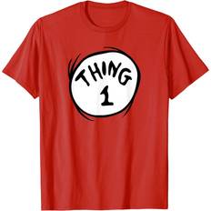 The thing shirt Dr. Seuss Thing 1 Emblem T-shirt - Red