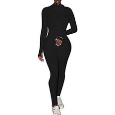 Echoine Women's One Piece Bodycon Jumpsuit - Black