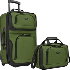 Soft Suitcase Sets U.S. Traveler Rio Rugged Expandable Carry-On Luggage - Set of 2