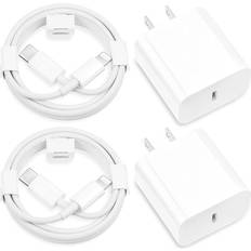 Batteries & Chargers iPhone Fast Charger 20W Compatible 2-pack