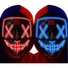 Led halloween mask Halloween LED Light Up Mask 2-pack