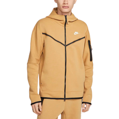 Nike tech fleece hættetrøje brun Nike Sportswear Tech Fleece Full-Zip Hoodie Men - Elemental Gold/Sail