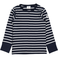 Polarn O. Pyret Stripe Baby Top - Navy Stripes