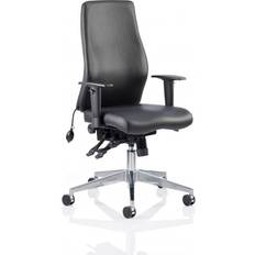 Onyx Ergo Posture Chair Black Bonded Leather Without Headrest With