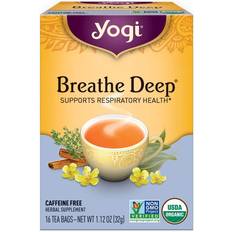 Caffeine Tea Yogi Tea Breathe Deep Herbal Caffeine Free 16