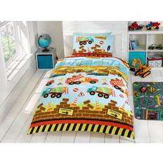 Rapport Construction Single Duvet Cover Set Diggers Trucks