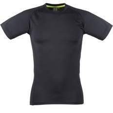 Tombo Teamsport Mens Slim Fit Short Sleeve T-Shirt (Black Black)