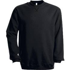 Kariban Herren-Sweatshirt mit Rundhalsausschnitt - Grau