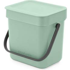 Reinigingsapparatuur en reinigingsmiddelen Brabantia Sort & Go Afvalemmer 3 Liter Jade Green Groen