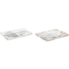 Round Tablecloths Dkd Home Decor Tablecloth and napkins 9 Pieces 2 Units Cotton (150 x 250 x 0,5 cm) Tablecloth Green, Beige, White, Pink, Brown