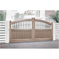 Double Swing Gate 3750x2000mm Wood Vertical