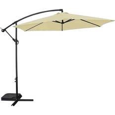 Groundlevel 3m Banana Garden Parasol Cream