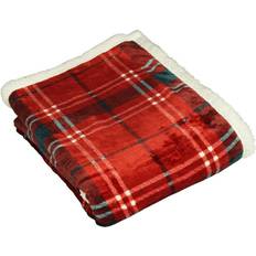 Furn Blake Blankets Green, Red, Natural (150x130cm)