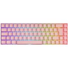 Gamingtastatur - Rosa Tastaturen Deltaco Gaming PK95R Gaming Keyboard