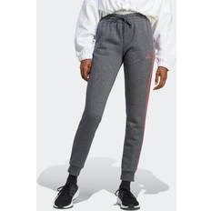 Røde Bukser Adidas Essentials Fleece 3-Stripes Joggers