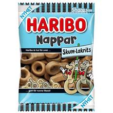 Godis nappar Haribo Nappar Lakritsskum 120g