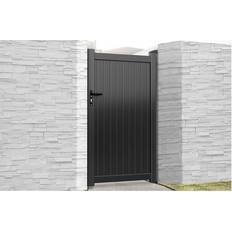 Pedestrian Gate 1200x2000mm Black Vertical