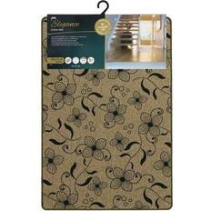 JVL Elegance Range Flowers Beige, Brown, Black, Yellow