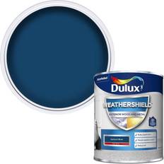 Dulux Wood Paints Dulux Weathershield Exterior Gloss Paint Metal Paint, Wood Paint Blue 0.75L