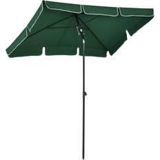 Green Parasols & Accessories OutSunny Aluminium Umbrella Parasol Patio Tilt