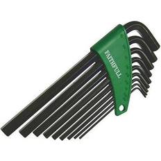 Hex Keys on sale Faithfull FAIHKS9AFL Hexagon Key Long Arm Set Imperial 5/64 3/8in Hex Key