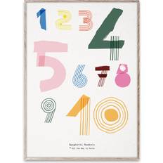 Paper Collective Poster Spaghetti Numbers 50x70 cm