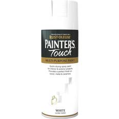 Rust-Oleum White Painter's Touch Gloss Spray Metal Paint White 0.4L