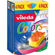 Vileda Oppvasksvamper Vileda Allrengöringssvamp Colour Scourer 4-pack