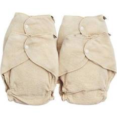 Naturfarvet Stofbleer ImseVimse Vimse Terry Diapers One Size, Natural 4 stk