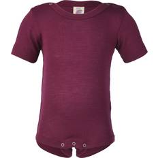 Merinould Bodyer ENGEL Natur Body k/æ Uld/Silke Blommelilla Body K/Æ