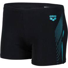 Arena Boy's Swim Short Graphic - Black/Martinica