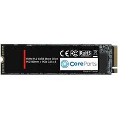 M.2 ssd m key nvme pcie 3.0 CoreParts CPSSD-M.2NVME-512GB SSD-hårddisk M.2 PCI Express 3.0 SLC NVMe