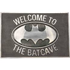 DC Comics Batman Doormat Welcome to the Batcave Sølv, Sort