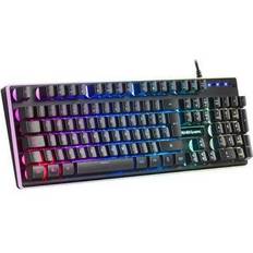 Tastiere Mars Gaming MK320ES USB QWERTY Spagnolo Nero