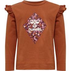 Orange Oberteile Hummel Hmlcilja T-shirt L/s für Damen - Braun