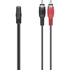 Hama 00205186 RCA Adapter [1x Jack socket 2x RCA plug