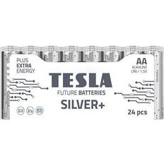 Batteri aa 24 Tesla Silver Alkaline batteri AA LR06 24 stk