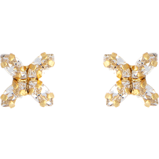 Caroline Svedbom Mini Star Earrings - Gold/Transparent