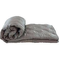 Borås Cotton Capri Sängöverkast Brun, Beige, Grå (230x160cm)